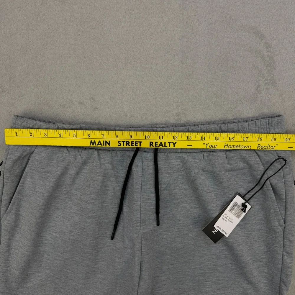 True Born Shorts Mens 3XL Gray‎ Drawstring Athletic Knit Lounge Pockets